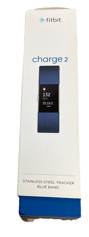 Fitbit Charge 2 Wristband Activity Tracker, Large - Blue