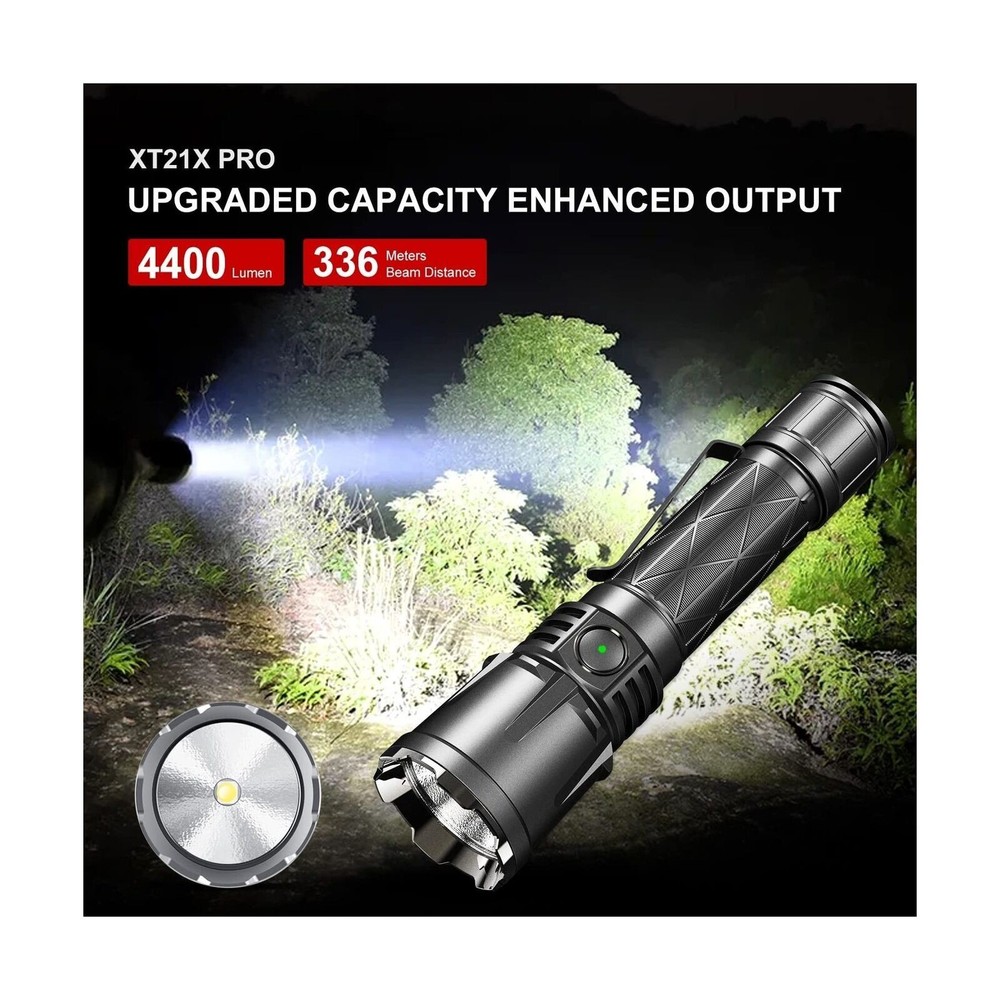 4400 Lumens Rechargeable Advanced Tactical Flashlight