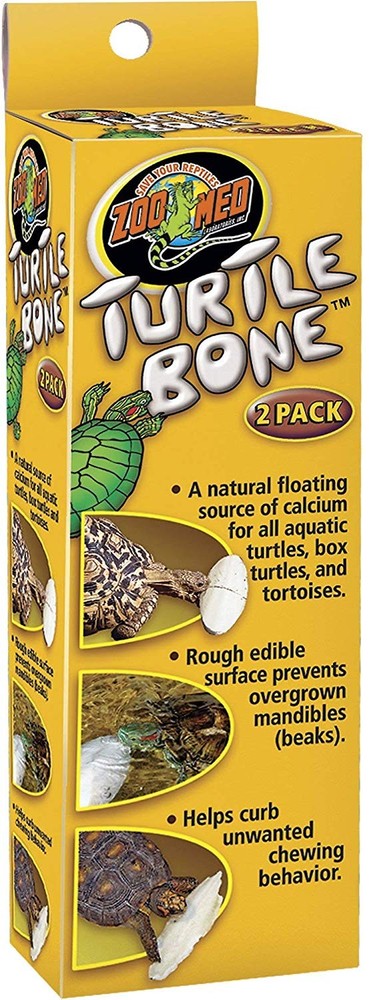 Zoo Med Turtle Bone Natural Floating Source of Calcium 2 Bones - 2 Pack