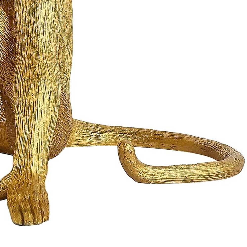 Gold Monkey Table Lamp Sitting Monkey Light Bedroom Monkey Table Light Gift