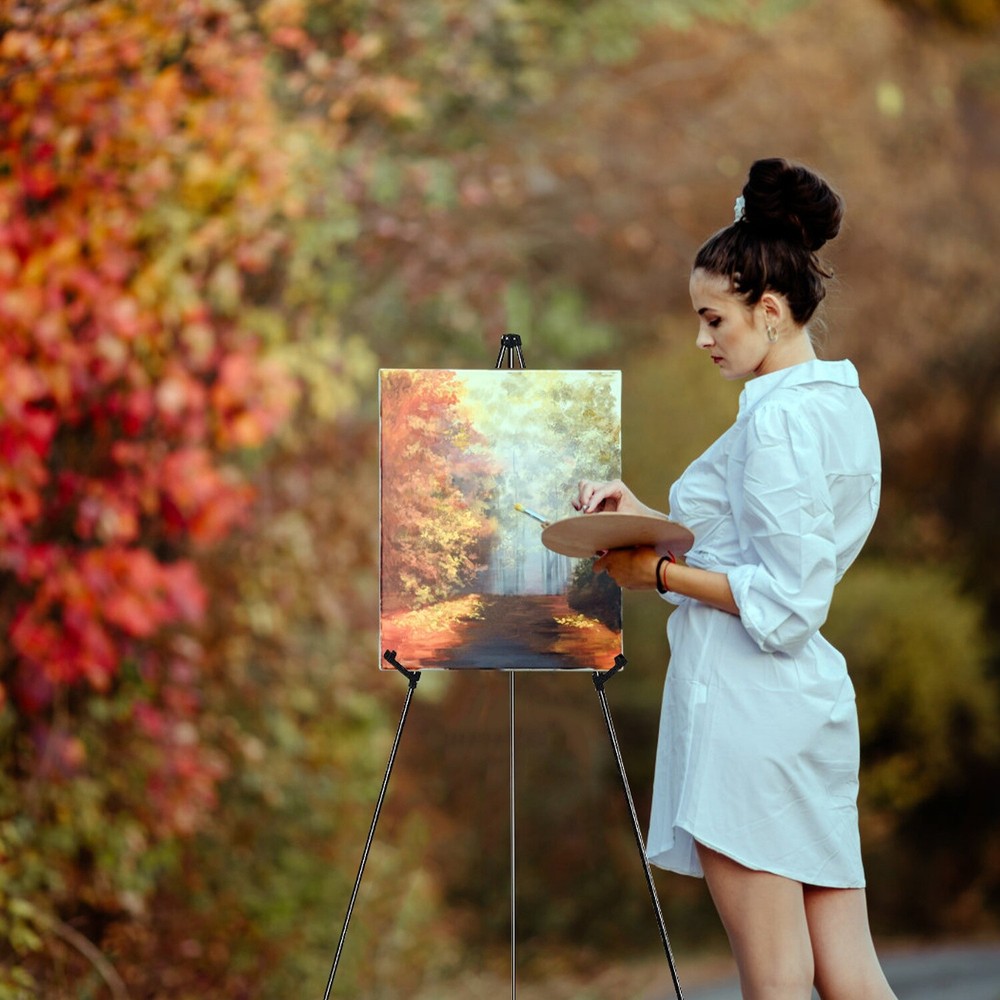 2 Sets Foldable Easel Drawing Stand for Painting Wedding Canvas Art Adjustable