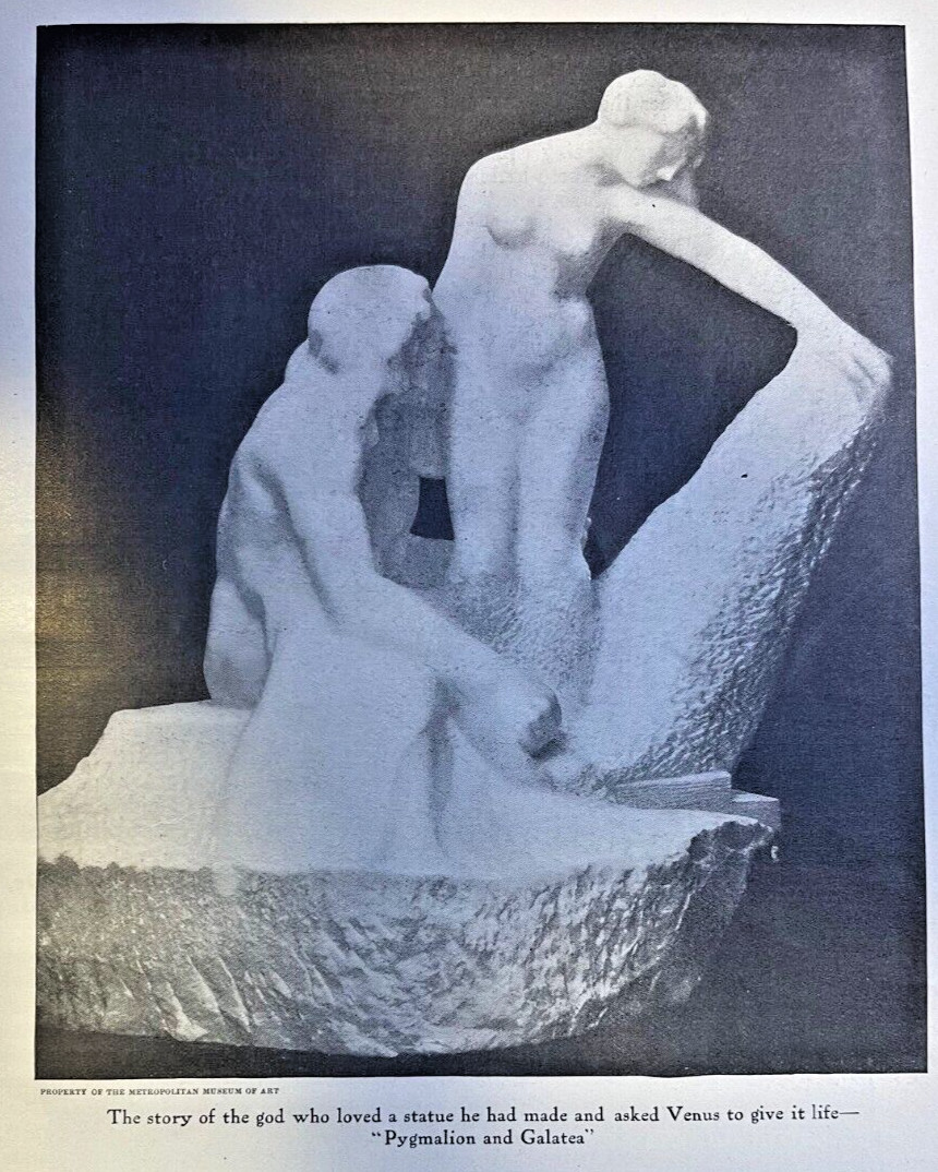 1911 Auguste Rodin Illustrated Book Edition Used Free Shipping