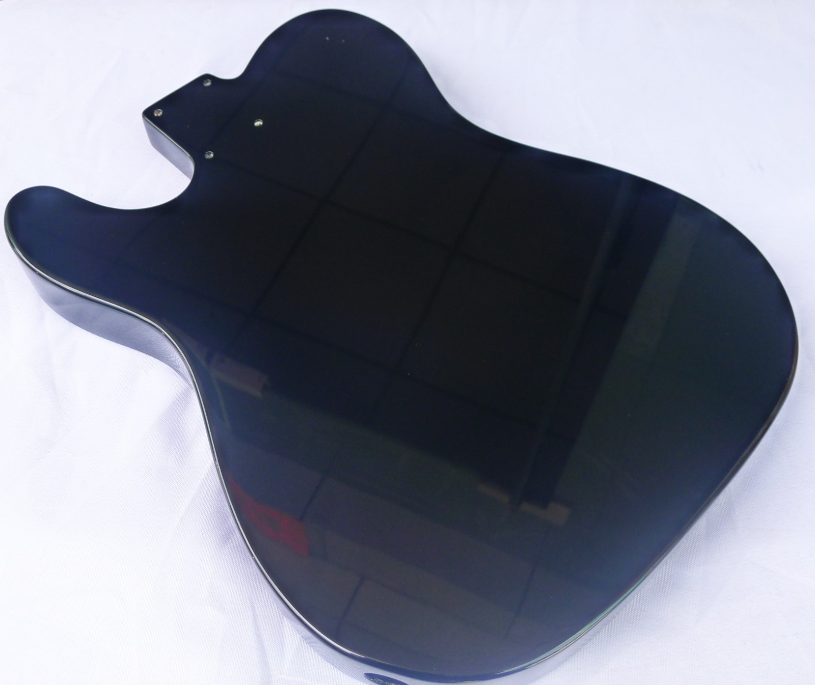 Tele Style Guitar Body 3pcs Alder Black Fit 3pcs P90 With Half Bridge ≦4.8Lbs