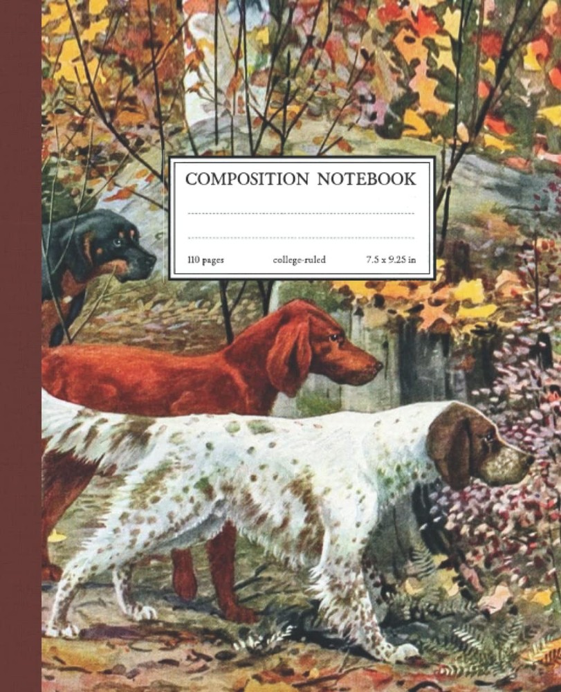 Setter Composition Notebook: College Ruled Lined Journal, Convenient 7.5 x 9.25