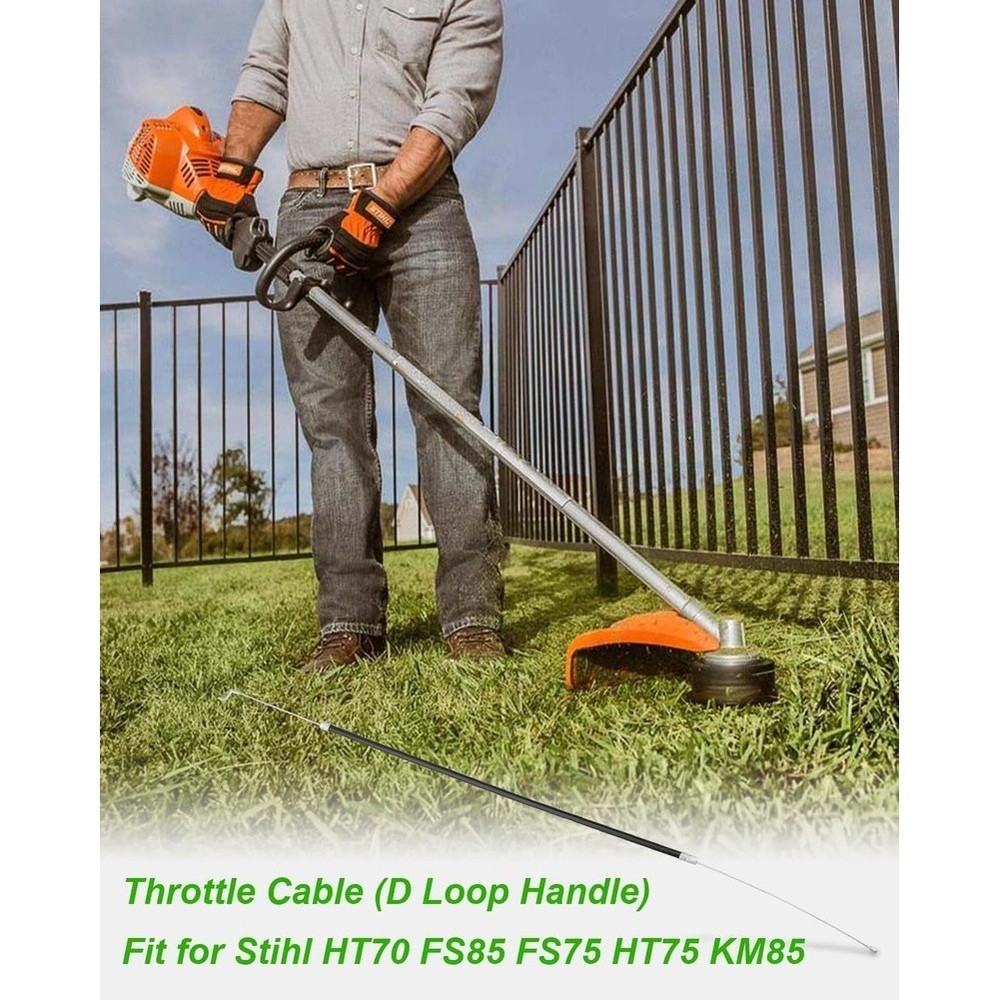 FS85 Control Cable D Loop Handle Cable For Equipment Repair Coated Section 27 Cm