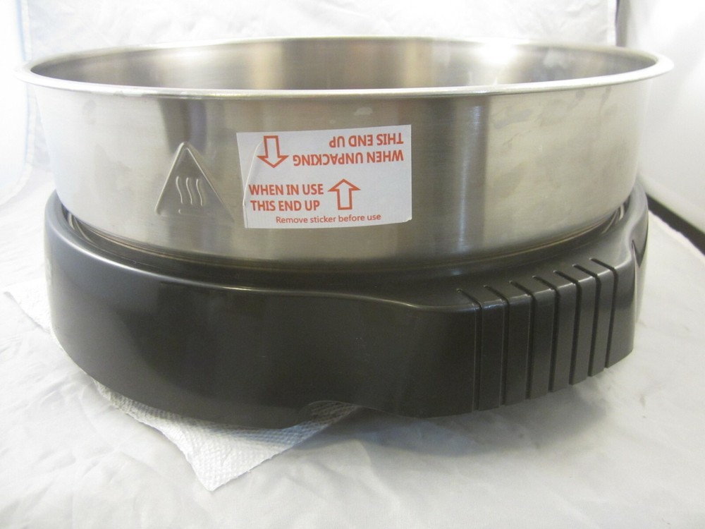 Nuwave Oven Model 20602 Replacement Bottom Base and Metal Extender Ring.