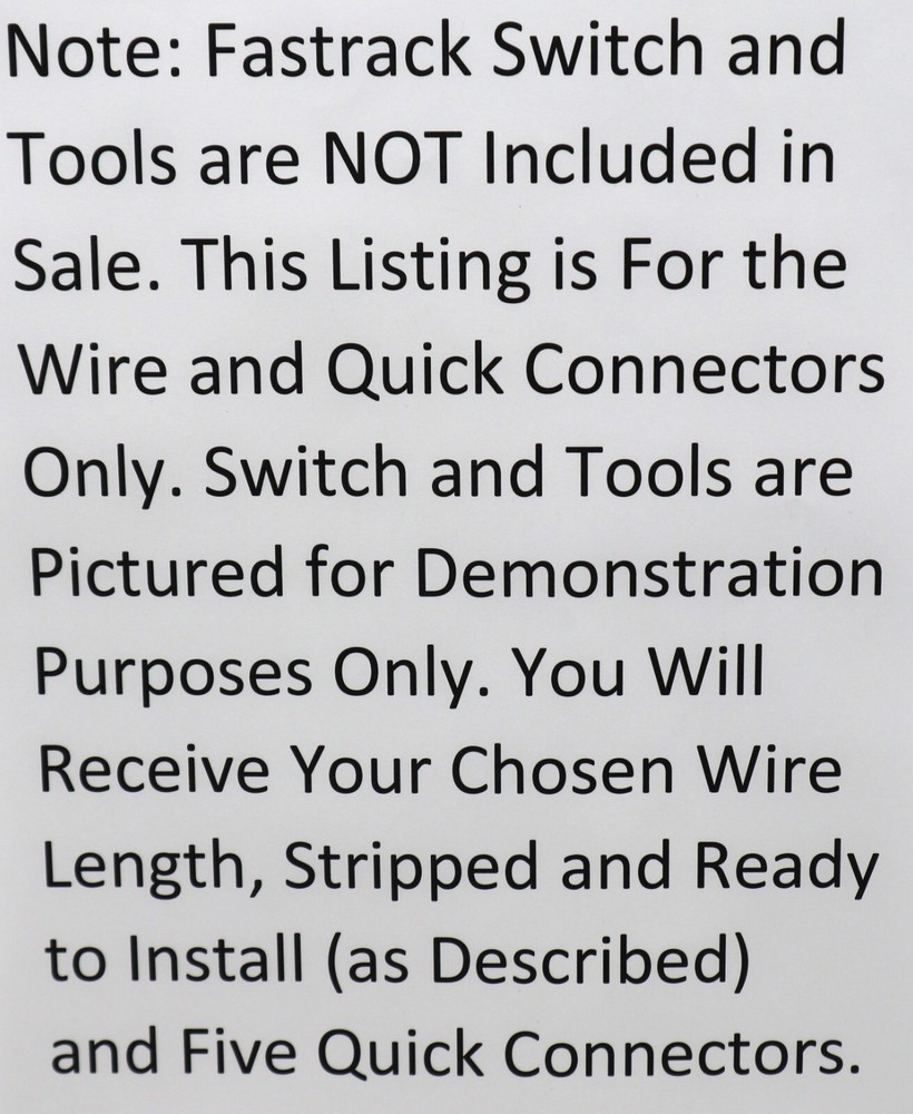 Lionel Fastrack Switch Remote Wire Extender, (40 Feet), Wire + Quick Connectors