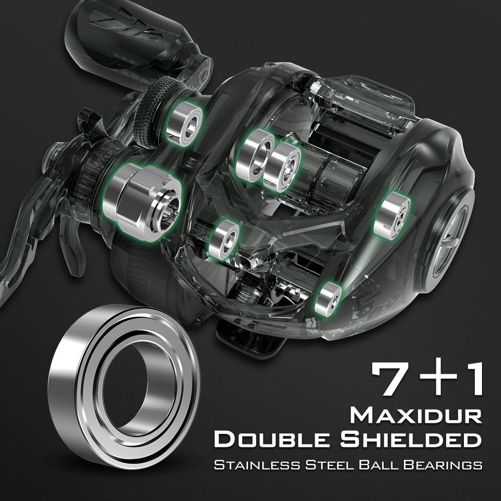 KastKing Spartacus II Baitcasting Reel Ultralight Stryker Green Baitcaster Reel