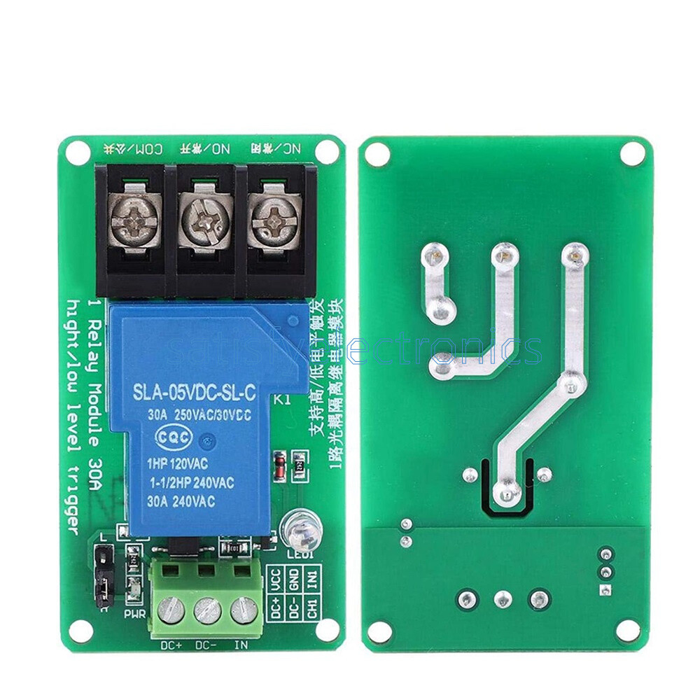 DC 5V/12V 30A High Power Optocoupler Isolation Relay Module High/Low Trigger NEW