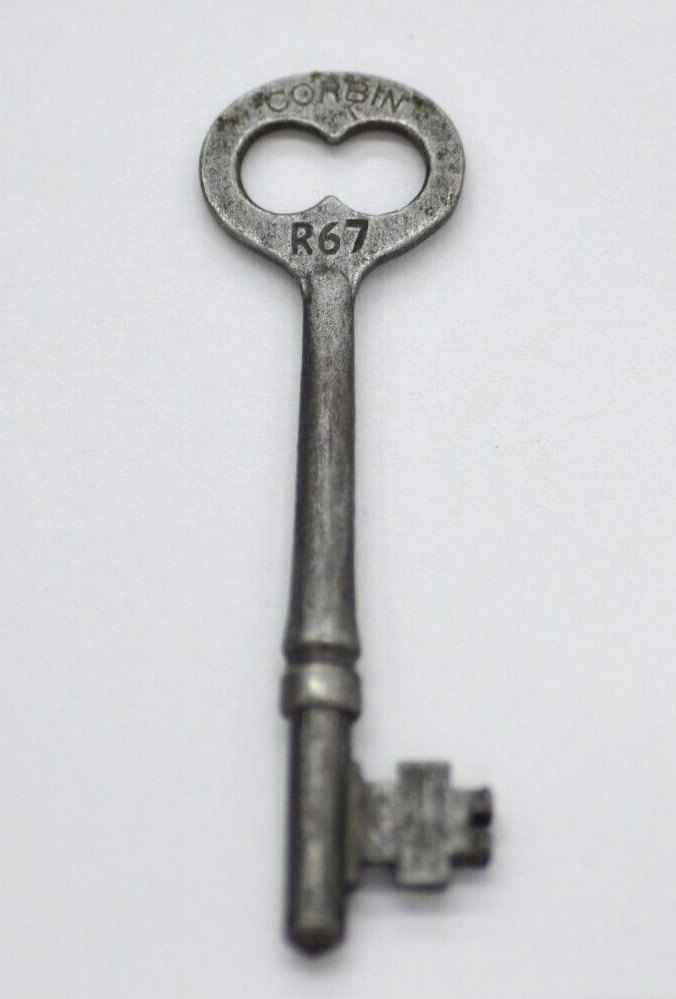 VINTAGE CORBIN SKELETON KEY NUMBER #R67 KEY