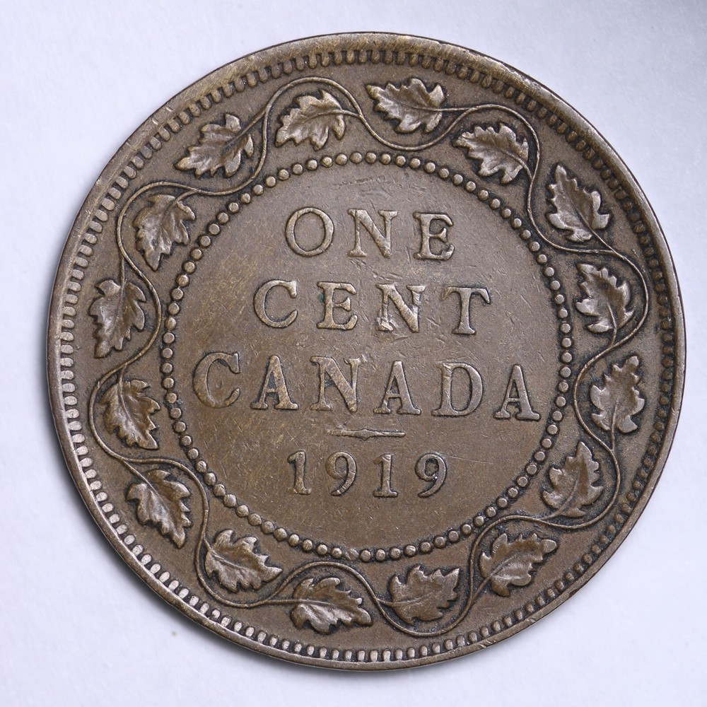 1919 Canada 1c One Cent Penny NICE COIN!