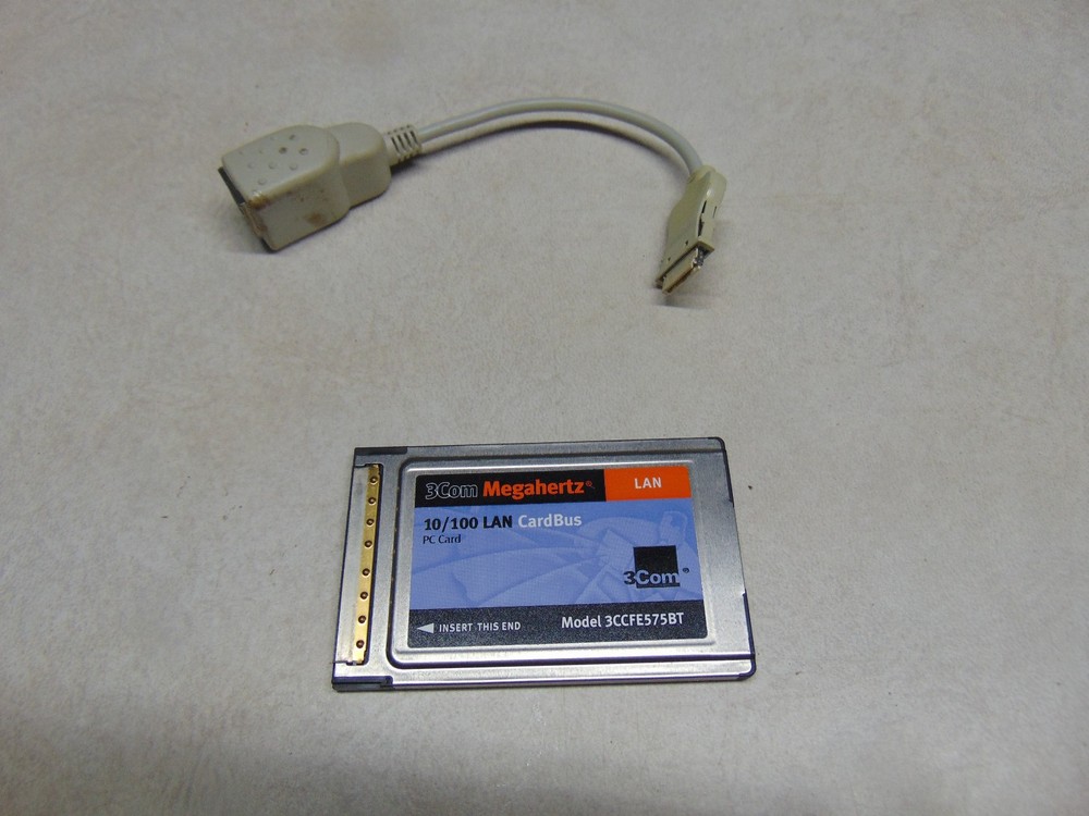 3Com Megahertz 10/100 LAN CardBus PC Card Model 3CCFE574BT