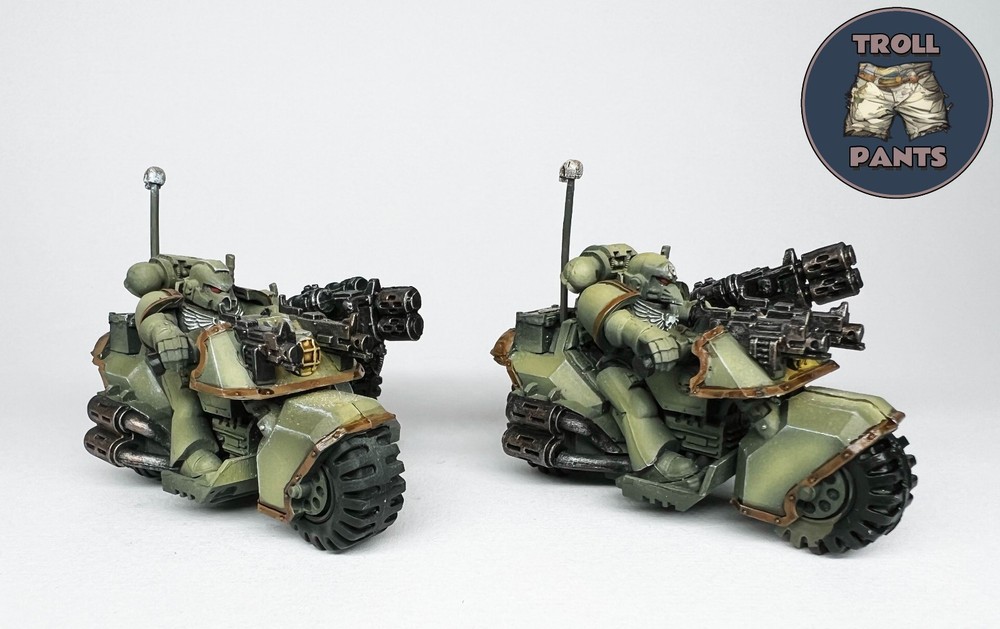 Warhammer 40k Dark Angels - Space Marines 2 Attack Bikes