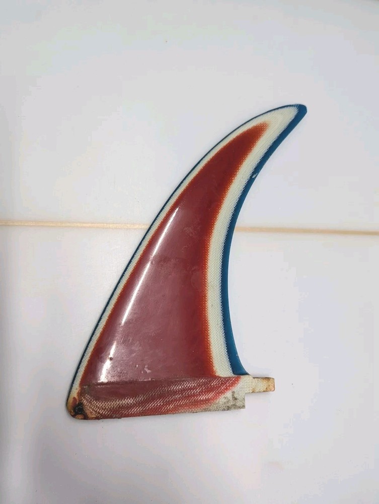 1970's Vintage Rainbow Surfboard Fin -9" RWB