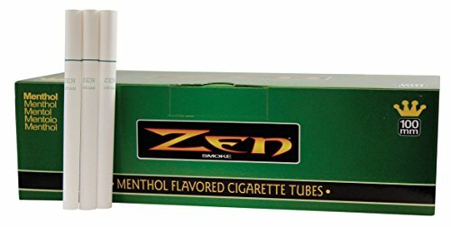 Zen Menthol 100mm Cigarette Tubes 200 Count Per Box [5-Boxes]