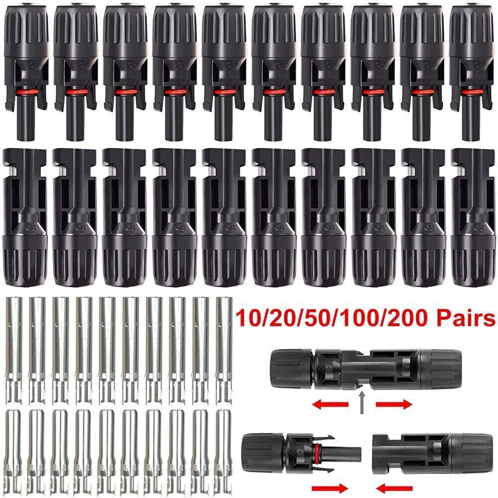 10Set Male Female Wire Cable Connector Set Solar Panel Waterproof Connector
