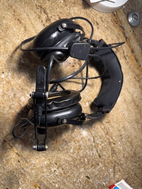 Vintage Flightcom Aviation Headset untested