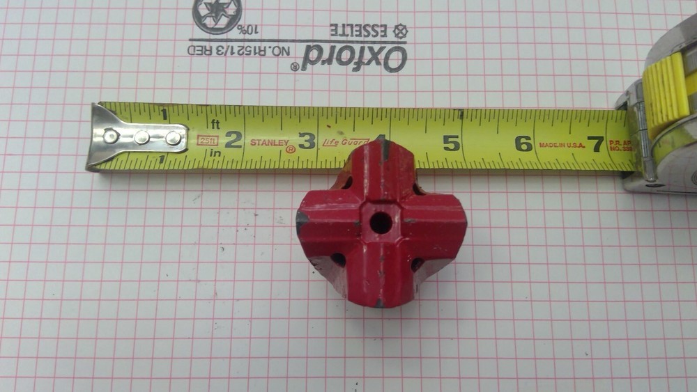 1-3/4” H Thread Carbide Rock Cross Drill Bit