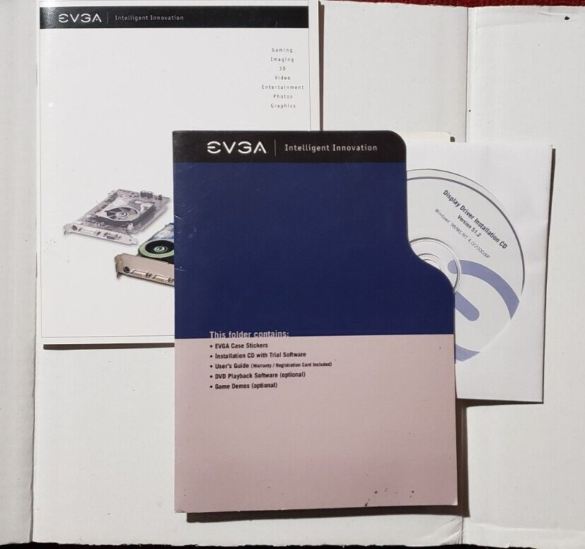 EVGA Display Driver Installation CD, version 51.2, windows 98/ME/INT 4.0/2000/XP