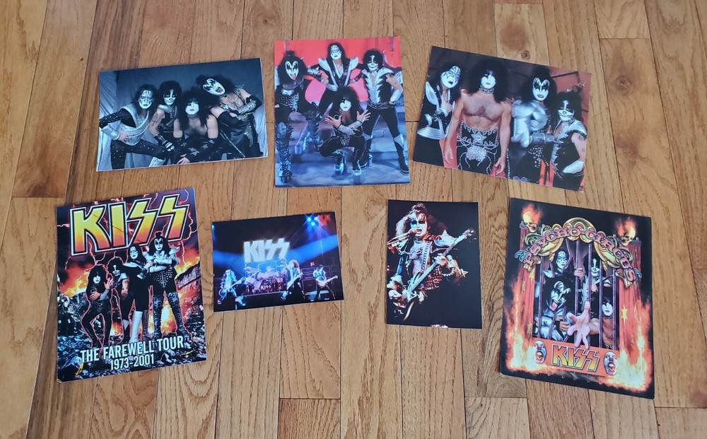 LOT OF 7 - KISS PROMO PHOTO PRINT POSTER REUNION TOUR PSYCHO CIRCUS