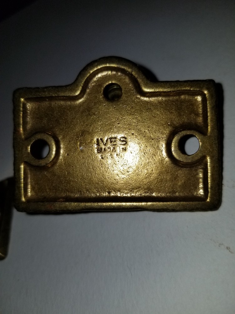 3 Vintage Solid Brass Sash Window Lock Latch