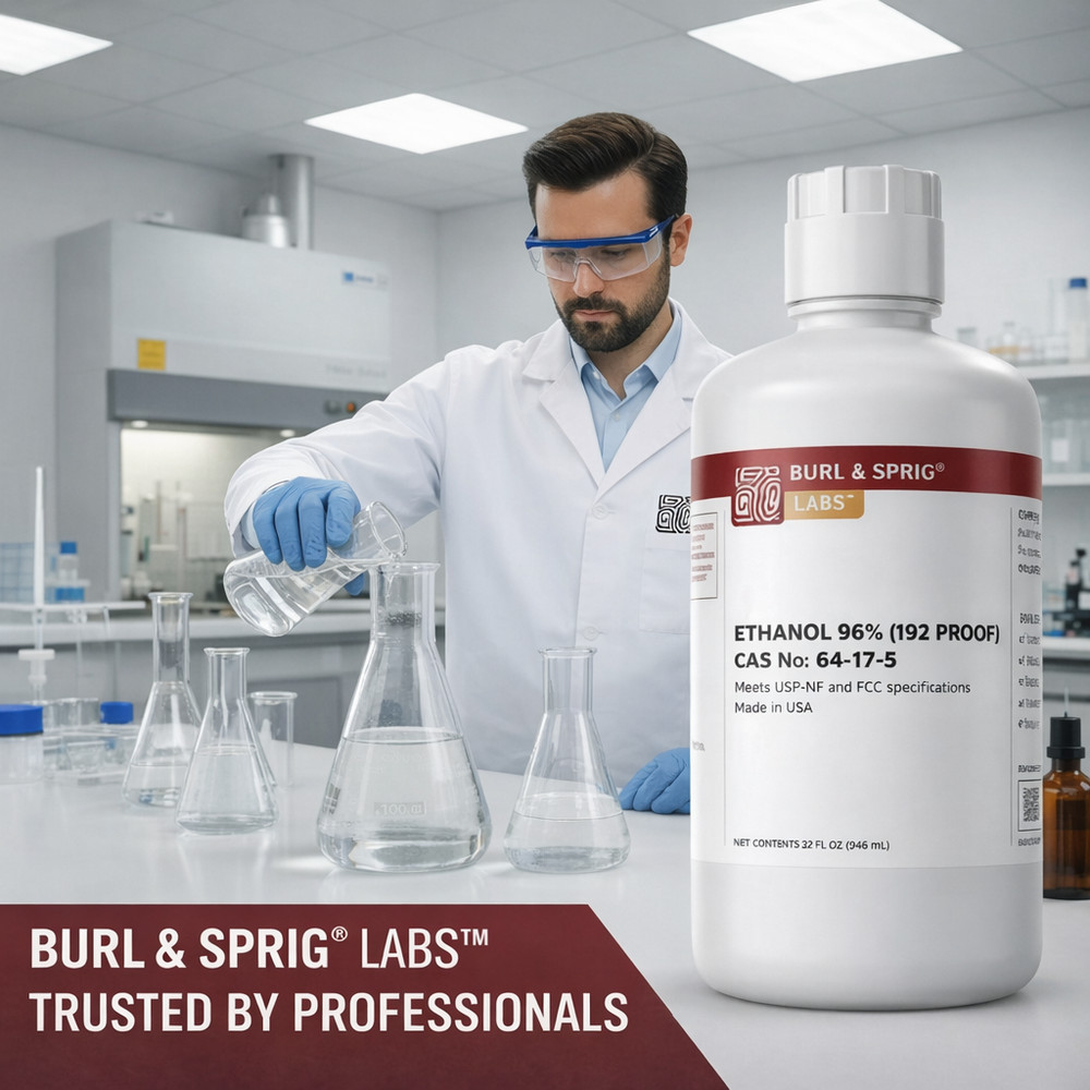192 Proof Ethanol Solvent 96% High Purity Laboratory & Extraction Grade