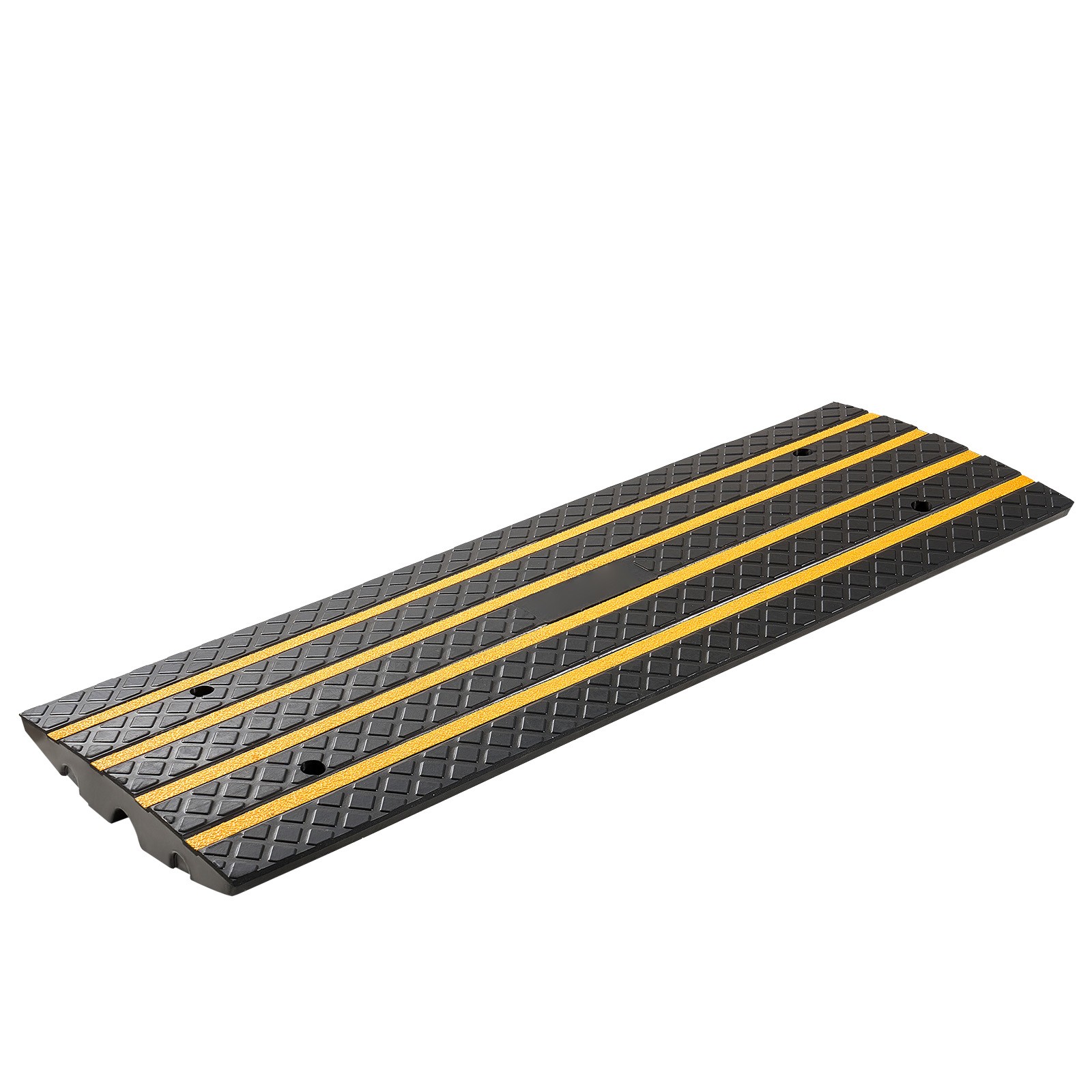 Uimoso 3-Piece Rubber Driveway Ramp Set, 2.6-Inch Rise, 33,069 lbs Capacity