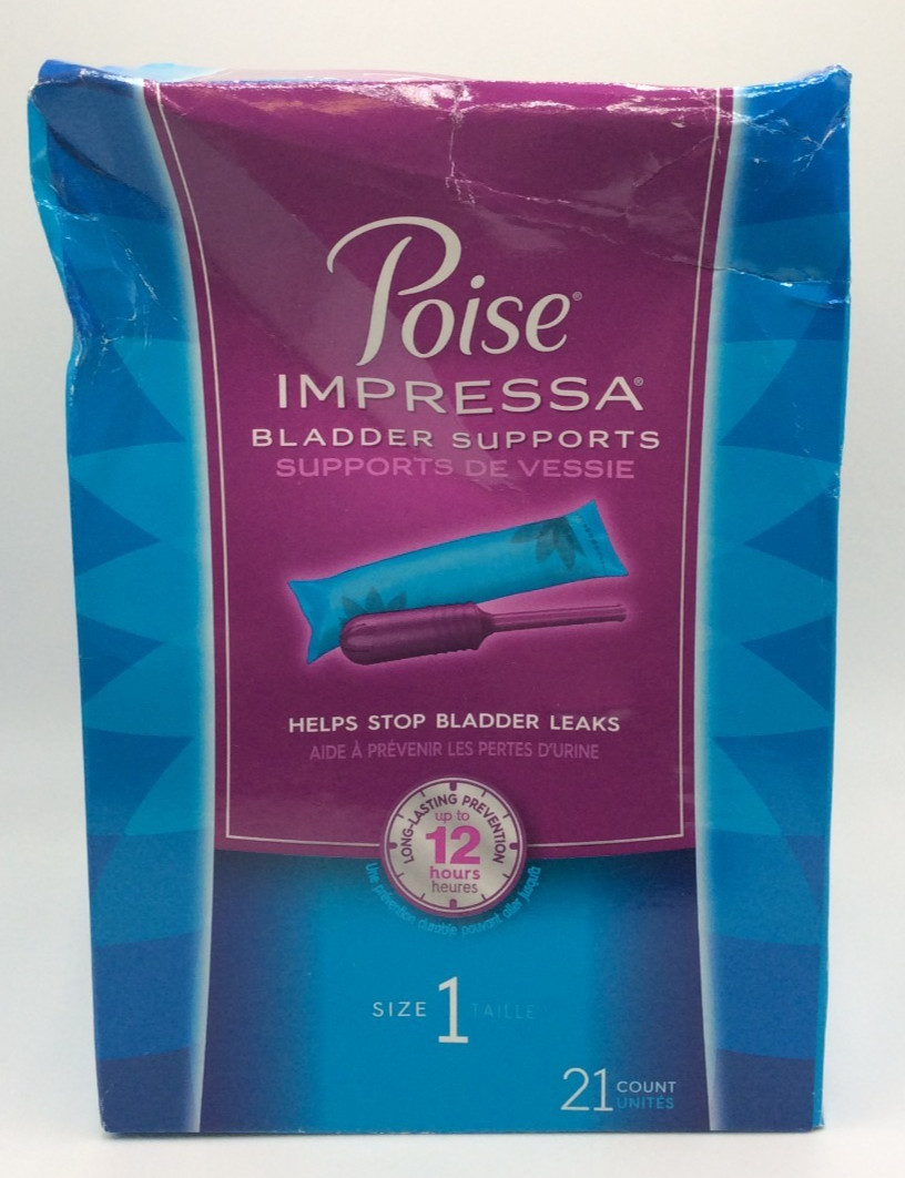 Poise Impressa Bladder Support Tampons, Size 1, 21 Count, 2029🎈FREE SHIPPING🎈