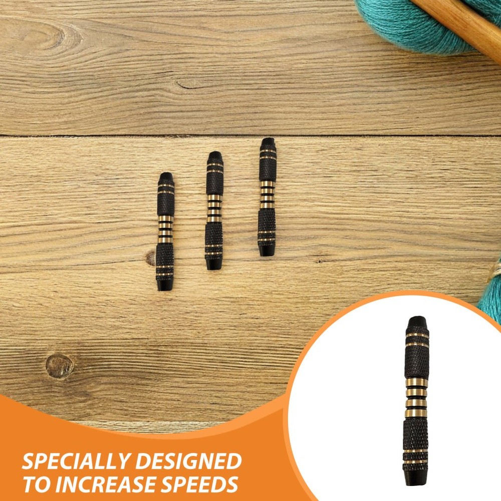 3pcs Metal Dart Shafts: Threaded Professional Replacement Rods - Stem For