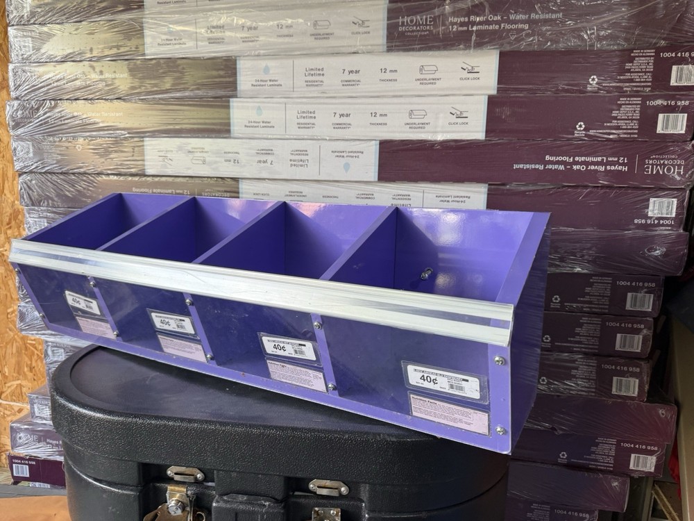 store display shelf container wall mounting clear front open Hanging Container