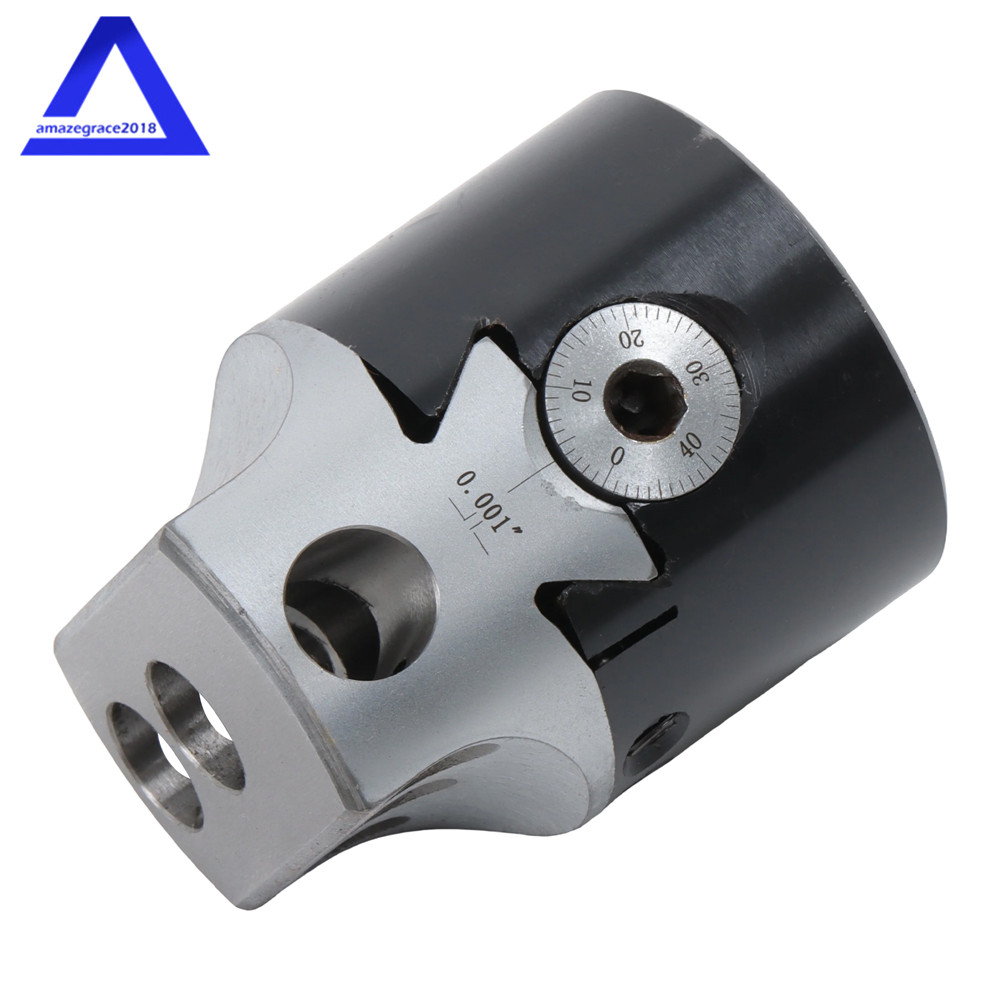 High Precision 2" Threaded Boring Head 1/2" Hole Size 1-1/2-18" Thread Mount