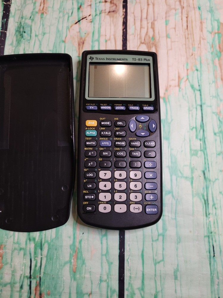 Texas Instruments TI-83 Plus Graphing Calculator With Cover  Pixel Damage