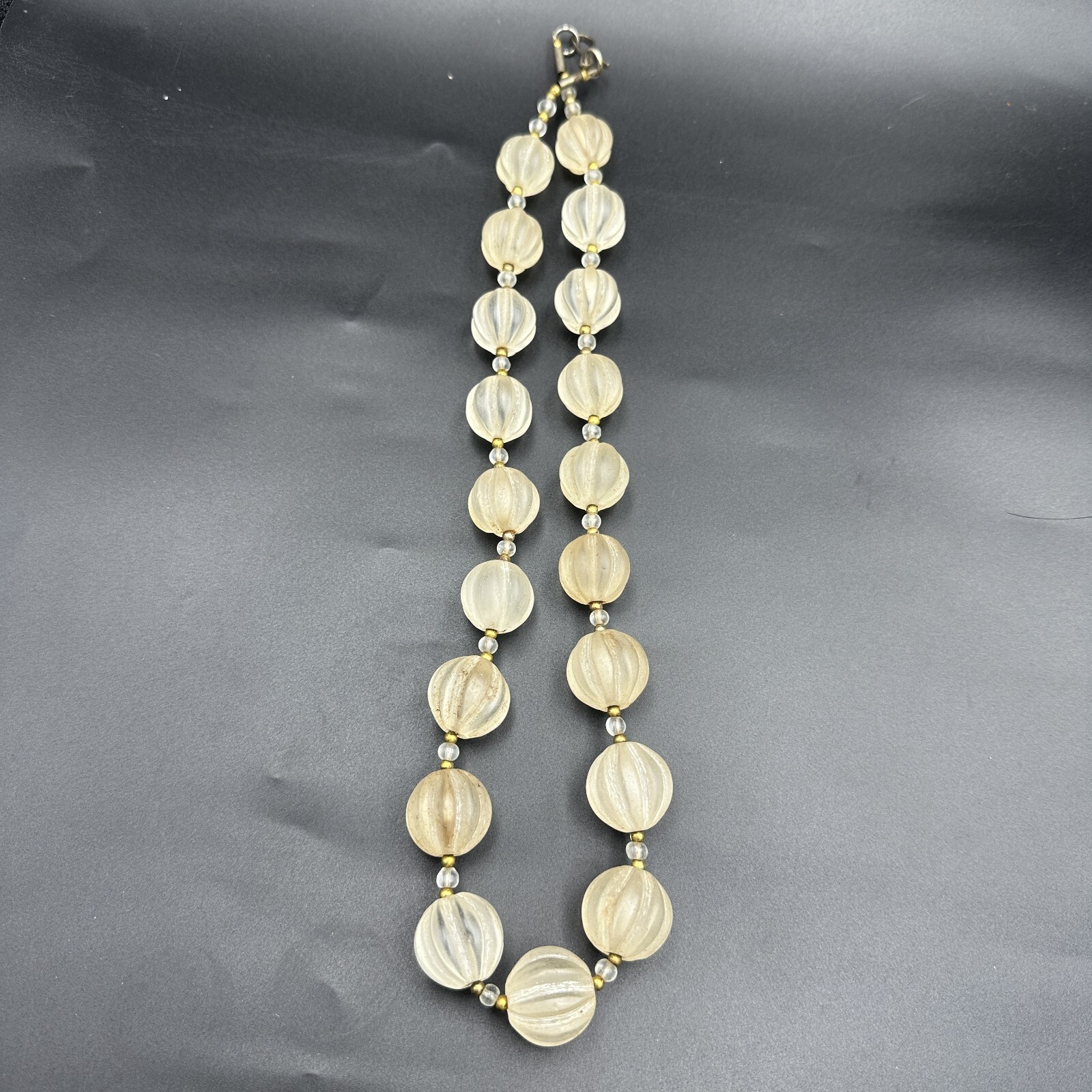 Himalayan Regions Old Crystals Beads Carving Necklace