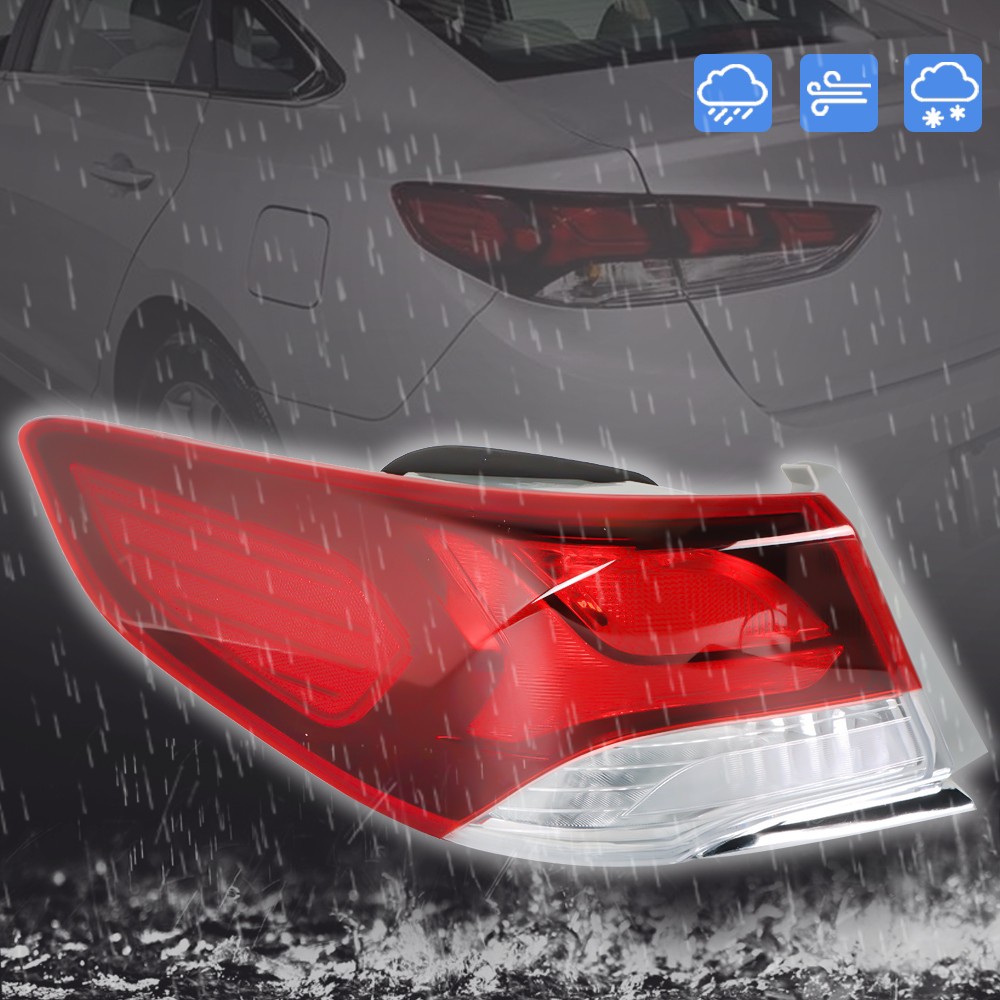 Tail Light For Hyundai Sonata 2018-2019 Halogen Rear Outer Driver Side Tail Lamp