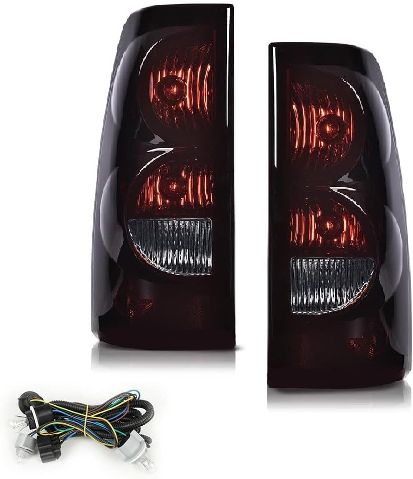 PIT66 Tail Lights Assembly, Compatible with 2003-2006 Chevy Silverado 1500 2500