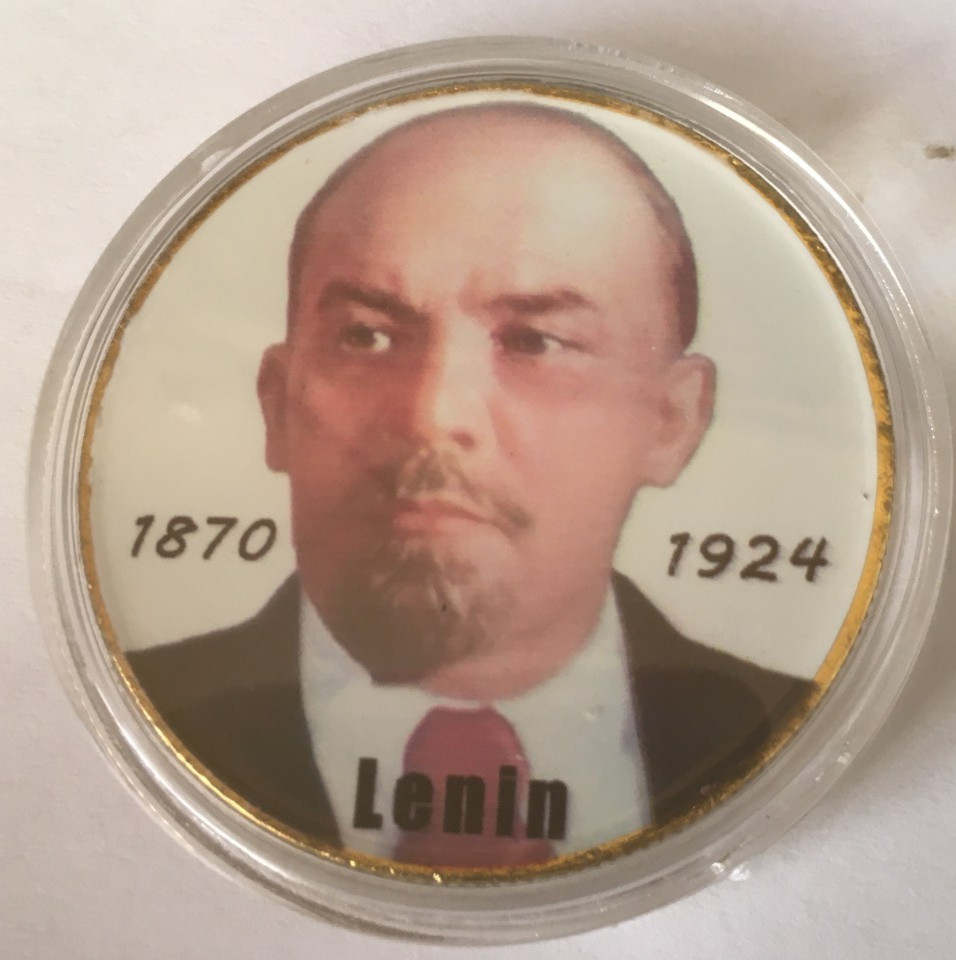 LENIN  24K GOLD PLATED  COIN