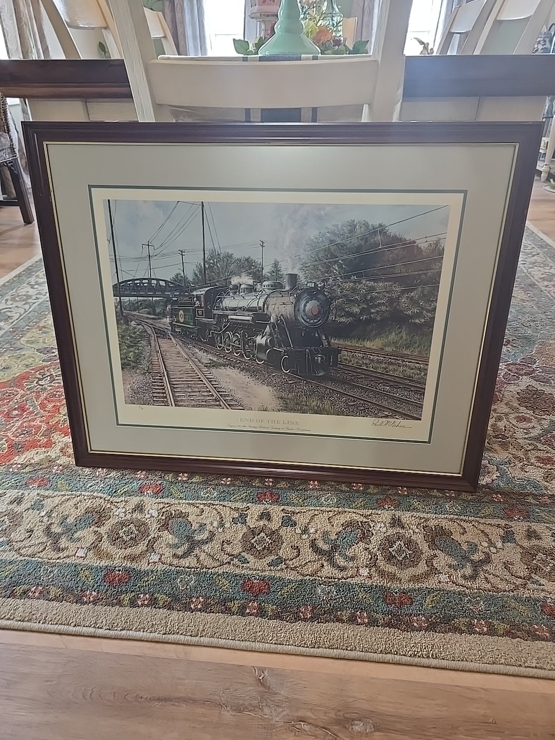 Paul McGehee 'End of the Line' Signed Strasburg RR Lithograph Art Print Framed
