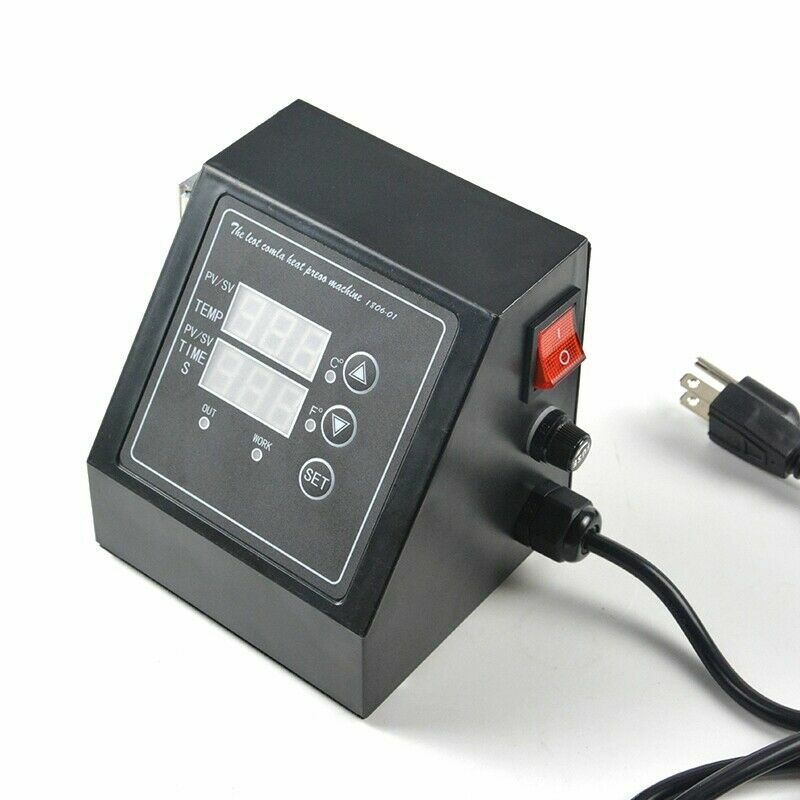 Heat Press Machine Digital Control Box-Temperature Time For TShirt Mug Plate Cap