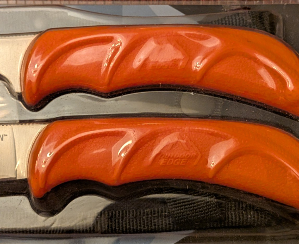 NEW Outdoor Edge Wild-Pair Gut-Hook Skinner & Caping Knife w/ Nylon Sheath WR-1C