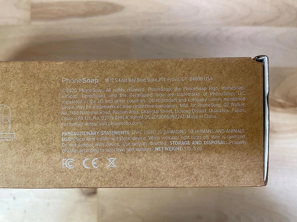 PhoneSoap Basic Cell Phone UV Light Sanitizer Box (Black)