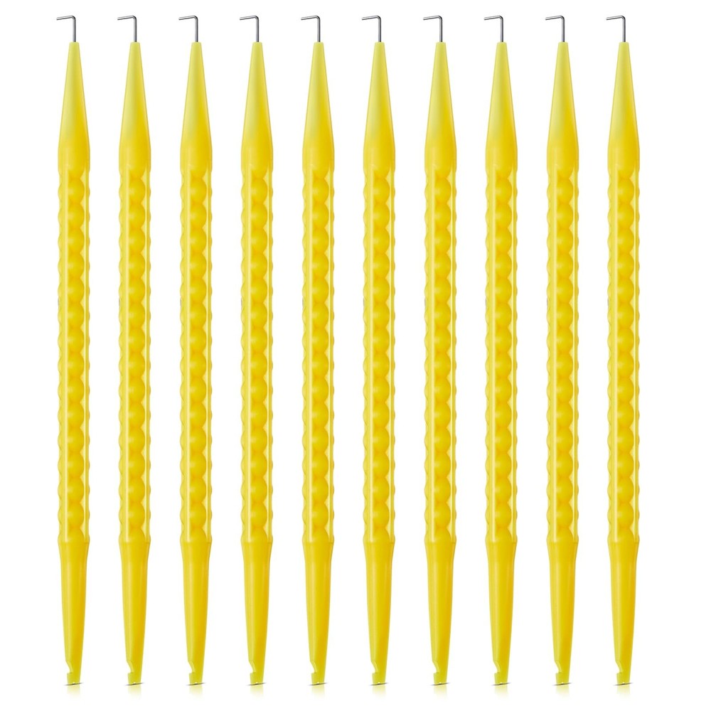 10 Pcs Probe Pick Spudger Tools Bulk Nylon with L-Shaped Wire Hook 7" Length ...