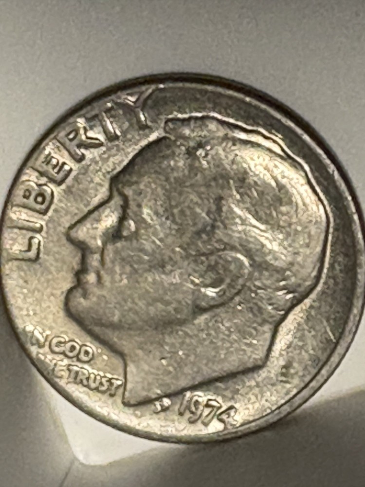 1974 Dime Missing Mint Mark And Faint “US”On The Back Side, More Errors