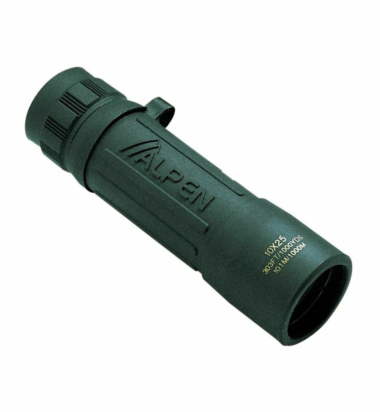 Alpen Optics Monocular Magnification 10x 25 mm w/Carrying Case BK7 coated Lenses