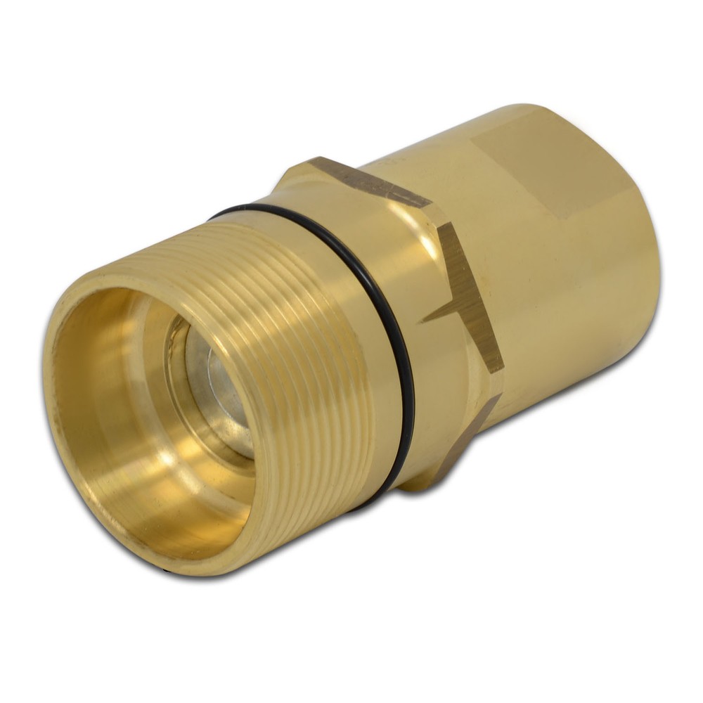 1″ NPT Thread Wet-Line Wing Nut Hydraulic Quick Disconnect Male Coupler Fitting