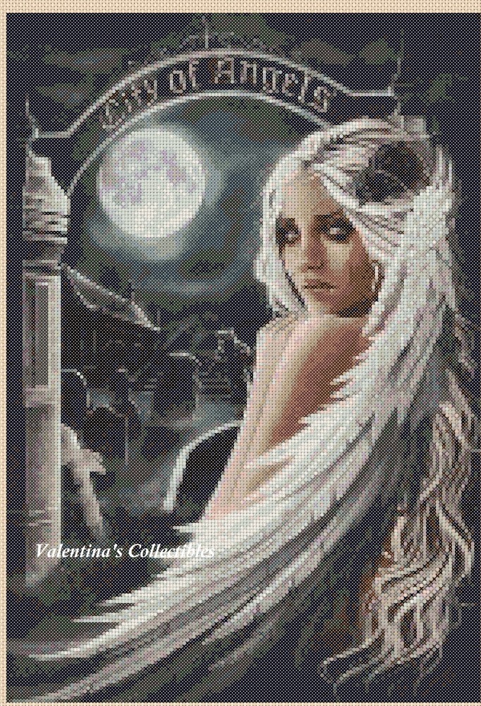 Gothic Angel Counted Cross Stitch Chart #7-24