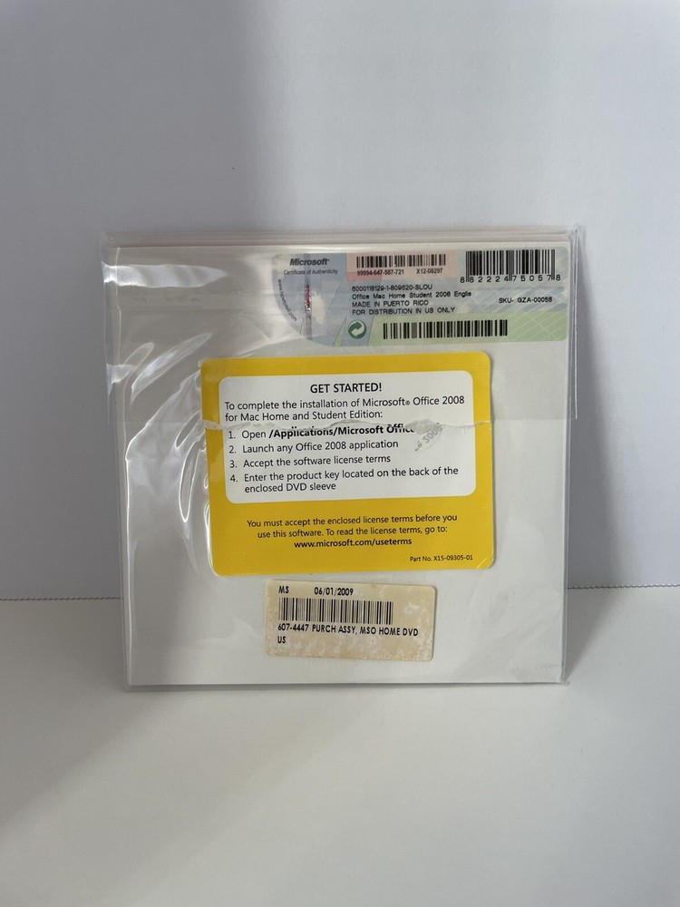 Microsoft Office 2008 for Mac Home and Student Edition for Mac