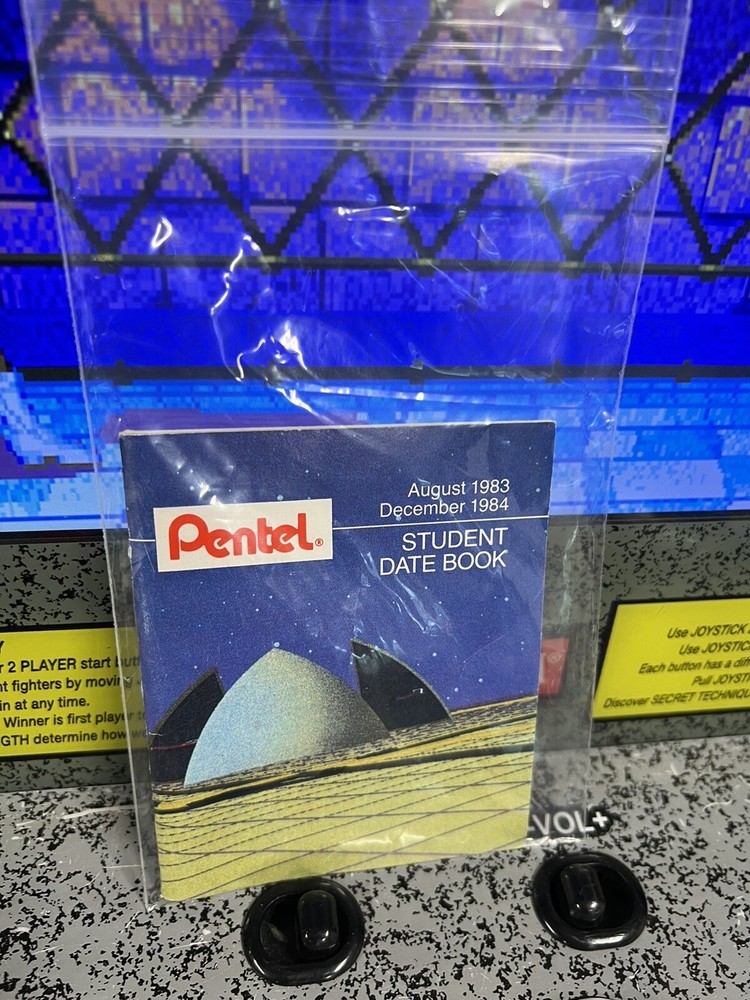 1983 Pentel Student Date Book Futureworld 1st Computer Generated TV Commercial!