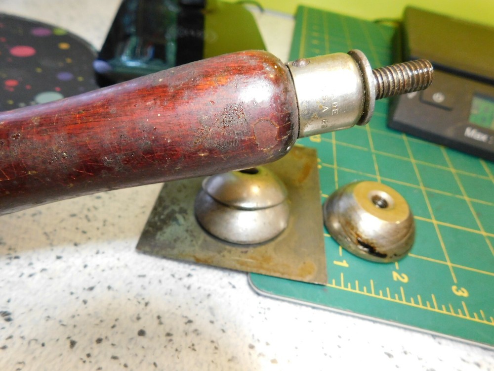 Vintage 9.5" Wood Handle Adjustable Blade Dunlap Cabinet Scraper
