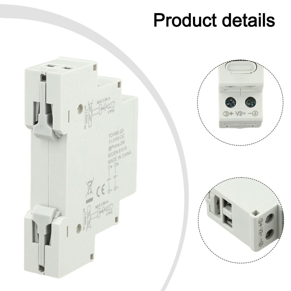 Digital Display Device for Measuring DC Voltages on For Din Rails Efficiently