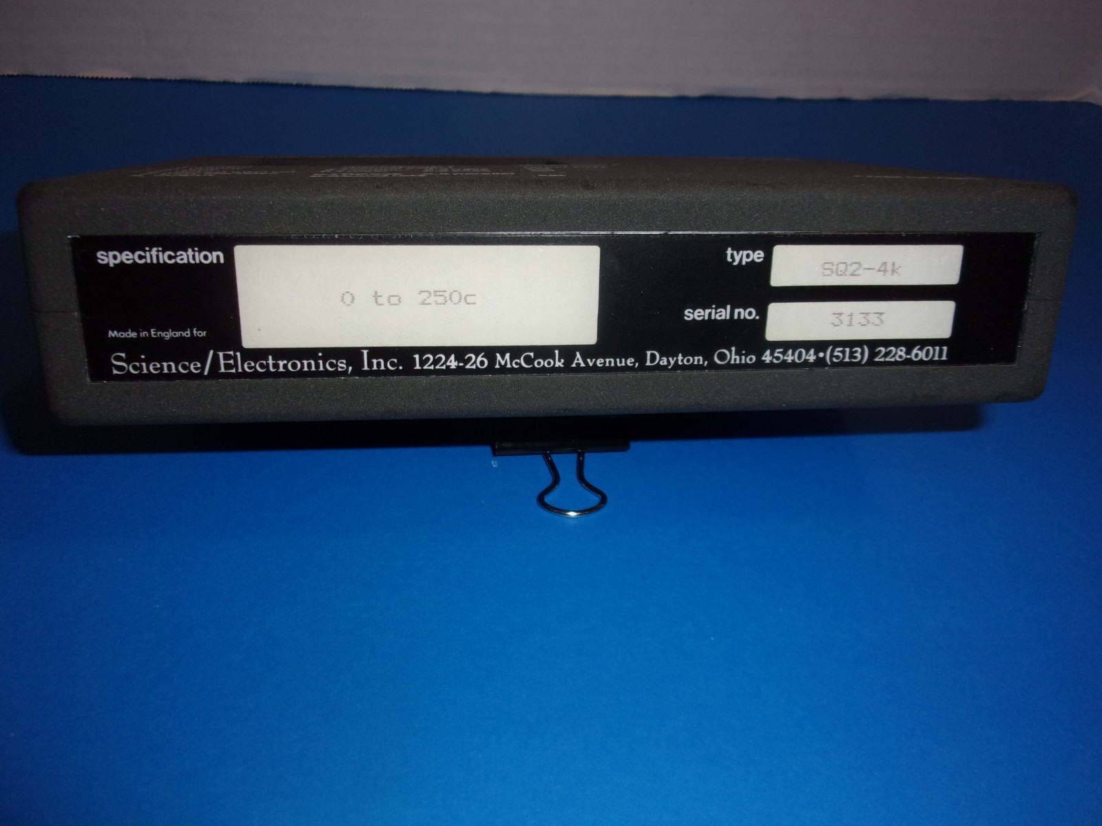 Grant SQ-4K Data Logger 12-BIt Squirrel Meter 0 to 250 C